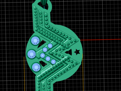 STAR WARS LOGO DESIGN PENDANT 3D PRINTABLE MODEL 3D प्रिंट मॉडल