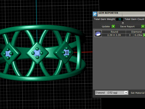 KENZO BAND GOLD RING 3D PRINTABLE MODEL 3D Print Model