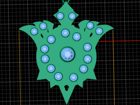 LUXURY SPINAL RUBY PENDANT 3D PRINTABLE MODEL 3D Print Model