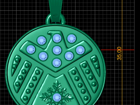 ELEGANCE MARQUISE PENDANT 3D PRINTABLE MODEL 3D Print Model