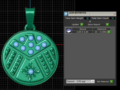 ELEGANCE MARQUISE PENDANT 3D PRINTABLE MODEL 3D Print Model