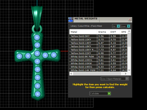 CHRIST DIAMOND CROSS PENDANT 3D PRINTABLE MODEL 3D Print Model