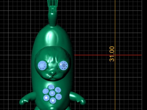UNIQUE UGLY ANIMAL PENDANT 3D PRINTABLE MODEL Modello di stampa 3D