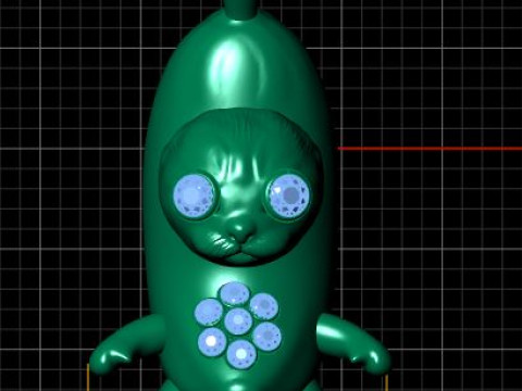 UNIQUE UGLY ANIMAL PENDANT 3D PRINTABLE MODEL Modello di stampa 3D
