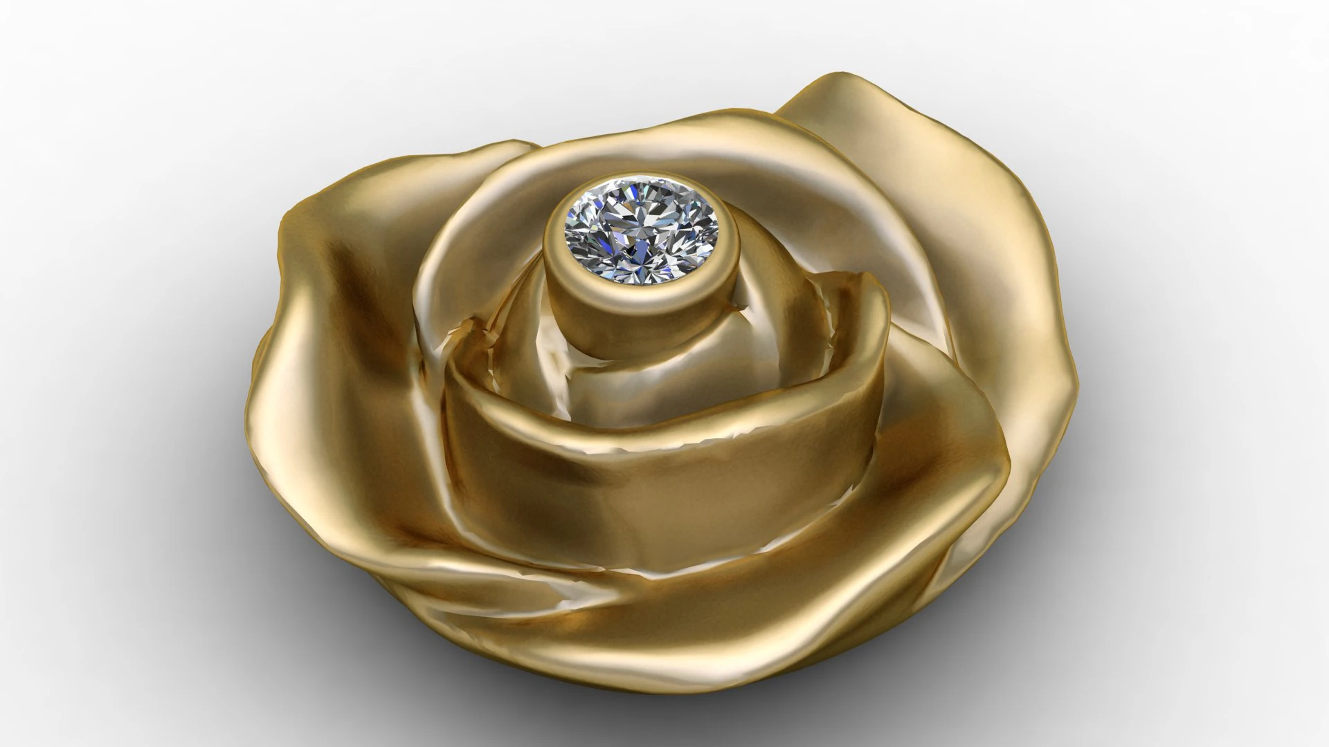 ROSE FLOWER SHAPE PENDANT 3D PRINTABLE MODEL 3D Print Model .c4d .max .obj .3ds .fbx .stl .blend 