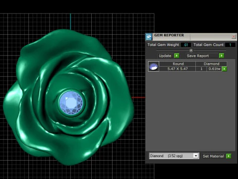 ROSE FLOWER SHAPE PENDANT 3D PRINTABLE MODEL 3D Print Model