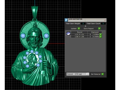 CHRIST GOD JESUS PENDANT 3D PRINTABLE MODEL Model do druku 3D