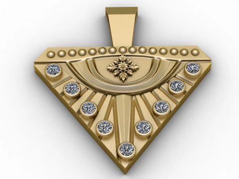 EVIL EYE DESIGN HORROR PENDANT 3D PRINTABLE MODEL 3D Print Model