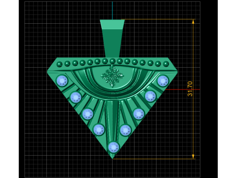 EVIL EYE DESIGN HORROR PENDANT 3D PRINTABLE MODEL 3D 打印模型