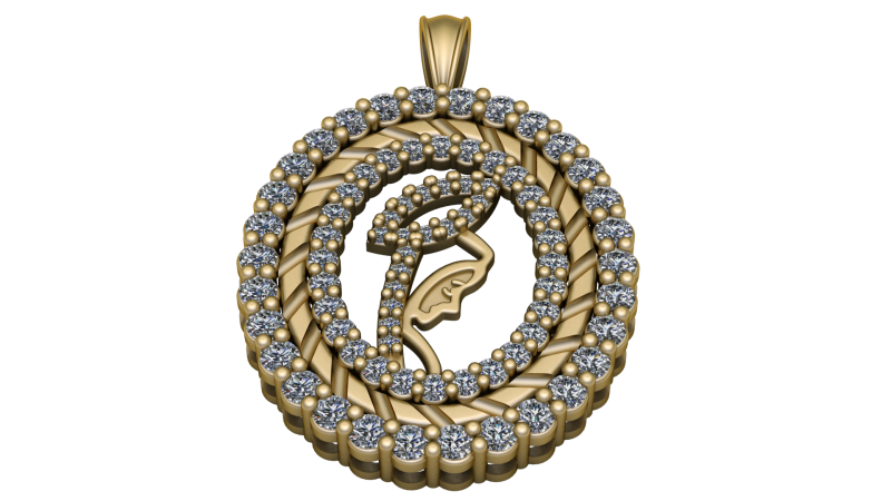 SMALL FLOWER COIN PENDANT 3D PRINTABLE MODEL 3D Baskı Modeli .c4d .max .obj .3ds .fbx .stl .blend 