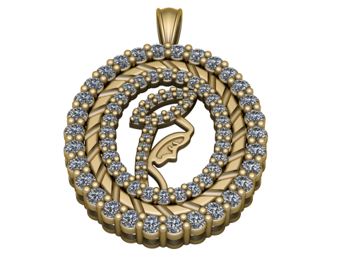 SMALL FLOWER COIN PENDANT 3D PRINTABLE MODEL Modèles 3D en vedette