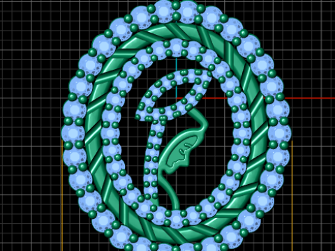 SMALL FLOWER COIN PENDANT 3D PRINTABLE MODEL 3D Baskı Modeli
