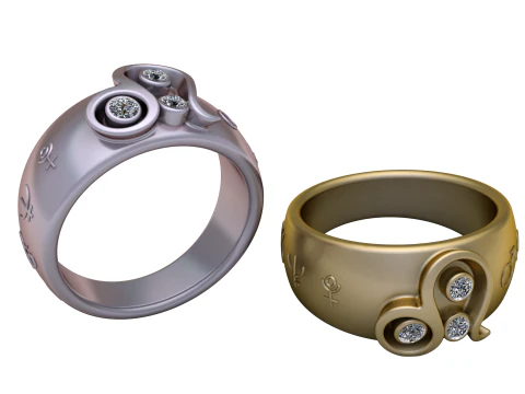 SIMPLE GOLDEN LOCKET SET 3D print model PENDANT 3D Print Model