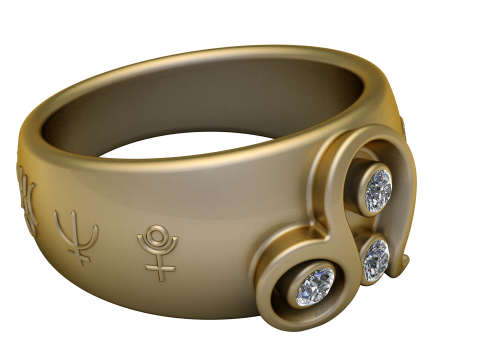 SIMPLE GOLDEN LOCKET SET 3D print model PENDANT 3D-printmodel