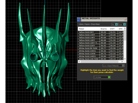 Sauron helmer PENDANT 3D PRINTABLE MODEL 3D Print Model