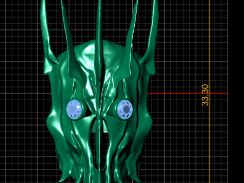 Sauron helmer PENDANT 3D PRINTABLE MODEL 3D Print Model