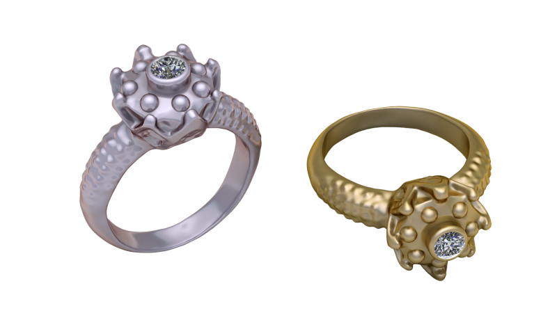 Cocktail fusion RING PENDANT 3D PRINTABLE MODEL 3D-Druckmodell .c4d .max .obj .3ds .fbx .stl .blend 