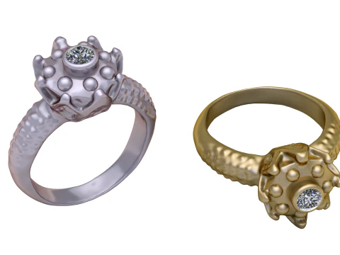 Cocktail fusion ANILLO COLGANTE MODELO IMPRIMIBLE EN 3D Modelo de impresión 3D