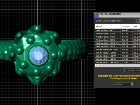 Cocktail fusion RING PENDANT 3D PRINTABLE MODEL 3D Print Model