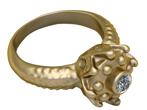 Cocktail fusion RING PENDANT 3D PRINTABLE MODEL 3D-Druckmodell