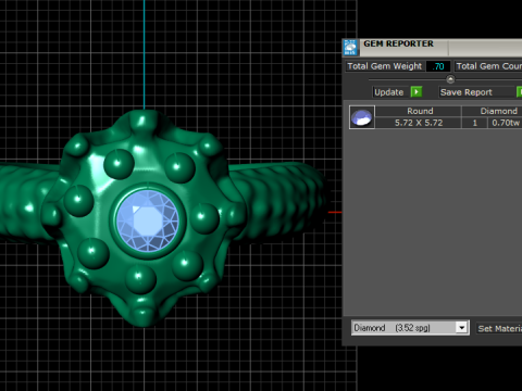 Cocktail fusion RING PENDANT 3D PRINTABLE MODEL 3D-Druckmodell
