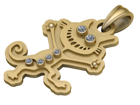 MODEL WISIOREK Z NIEPRAWIDŁOWYM KOTEM DO WYDRUKU 3D Model do druku 3D