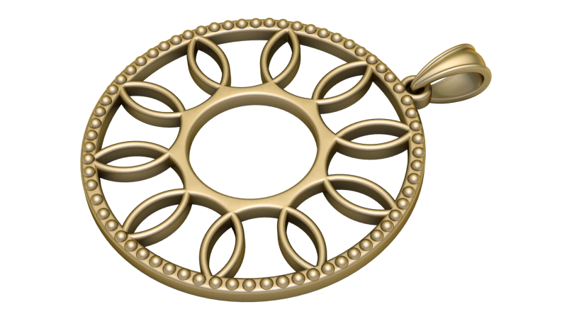 SARA GOLD PENDANT 3D PRINTABLE MODEL 3D-printmodel .c4d .max .obj .3ds .fbx .stl .blend 