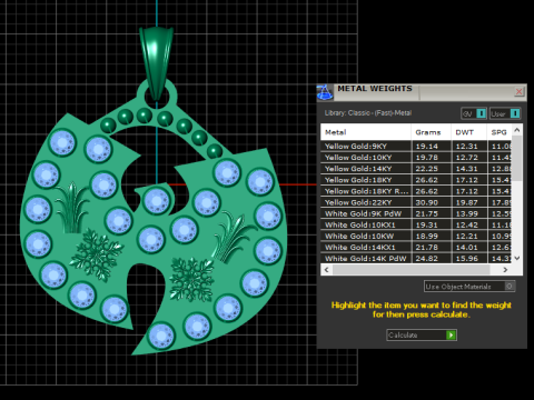 Iced out Rich PENDANT 3D PRINTABLE MODEL Modello di stampa 3D