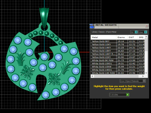 Iced out Rich PENDANT 3D PRINTABLE MODEL 3D Print Model