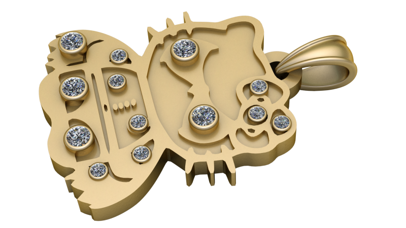 Alchemy PENDANT 3D PRINTABLE MODEL Modelo de impresión 3D .c4d .max .obj .3ds .fbx .stl .blend 