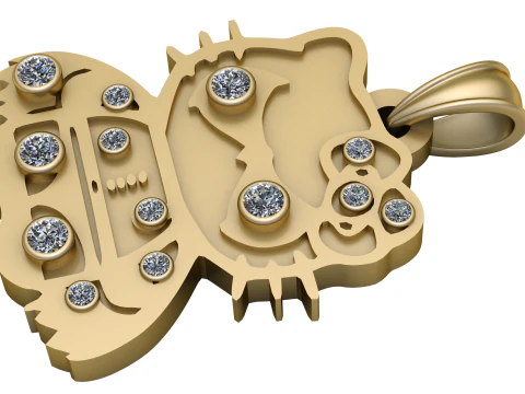 MODÈLE IMPRIMABLE 3D PENDENTIF Alchimie Modèles 3D en vedette