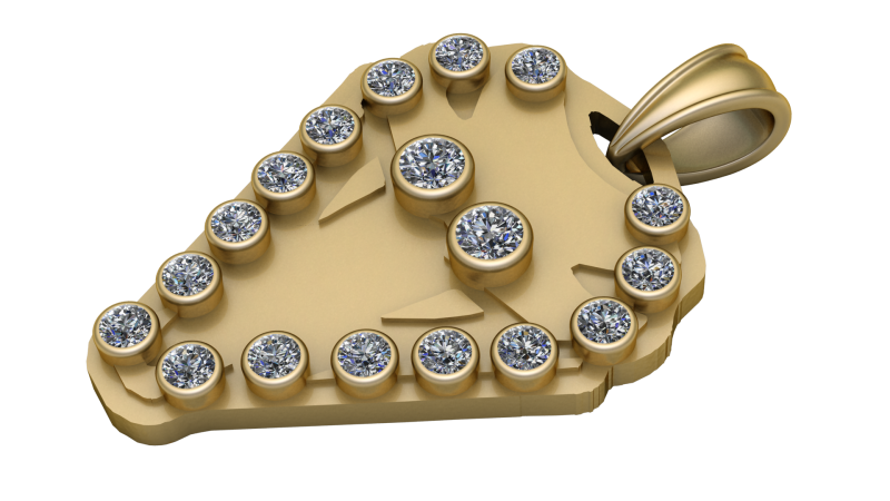 Beautiful PENDANT 3D PRINTABLE MODEL 3D Принт Модель .c4d .max .obj .3ds .fbx .stl .blend 