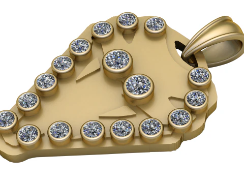 아름다운 펜던트 3D 프린트 가능 모델 3D 프린트 모델