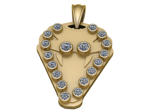 Beautiful PENDANT 3D PRINTABLE MODEL 3D Принт Модель