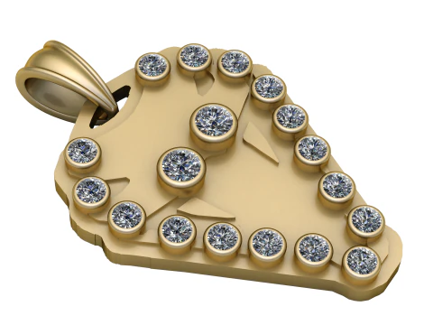 Beautiful PENDANT 3D PRINTABLE MODEL 3D Print Model