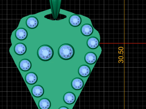 Beautiful PENDANT 3D PRINTABLE MODEL 3D Print Model
