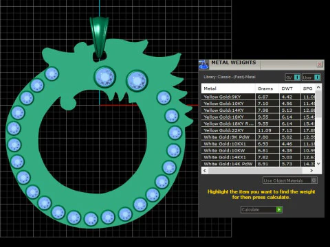 Golden Dragon PENDANT 3D PRINTABLE MODEL 3D Print Model