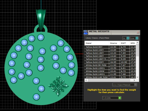 BEAUTIFULLY GOLD PENDANT 3D PRINTABLE MODEL 3D Print Model