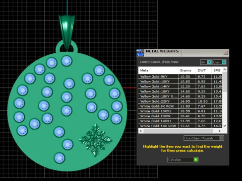 BEAUTIFULLY GOLD PENDANT 3D PRINTABLE MODEL 3D Print Model