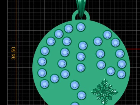 BEAUTIFULLY GOLD PENDANT 3D PRINTABLE MODEL 3D Print Model
