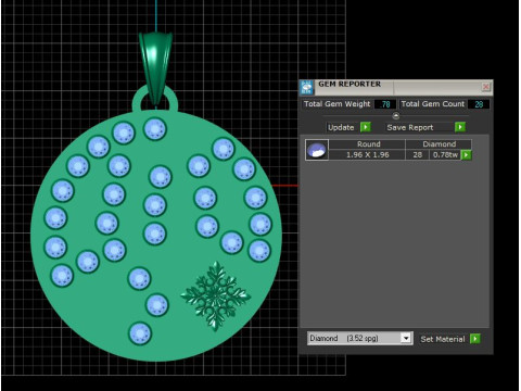 BEAUTIFULLY GOLD PENDANT 3D PRINTABLE MODEL 3D Print Model