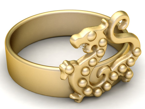 DRAOGN GOLD RING PENDANT 3D PRINTABLE MODEL 3D Print Model