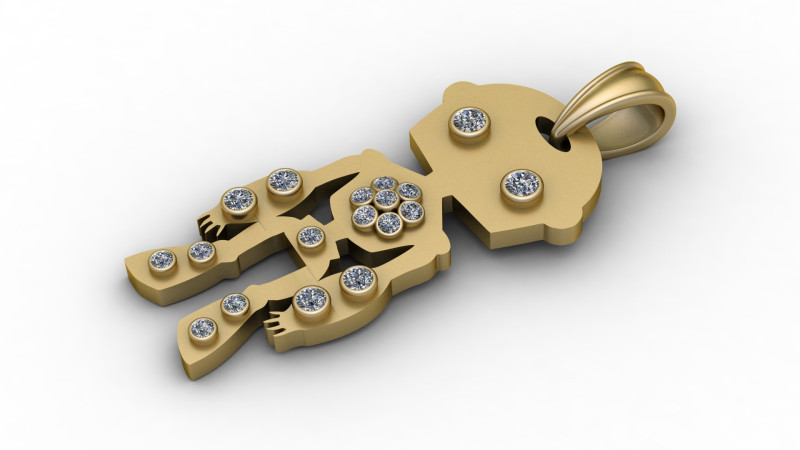 AMAZING GOLD LOCET PENDANT 3D PRINTABLE MODEL 3D 프린트 모델 .c4d .max .obj .3ds .fbx .stl .blend 