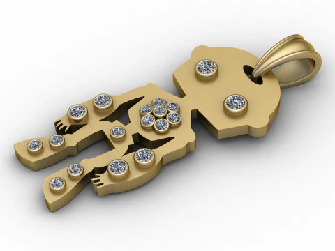 AMAZING GOLD LOCET PENDANT 3D PRINTABLE MODEL 3D Print Model