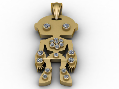 AMAZING GOLD LOCET PENDANT 3D PRINTABLE MODEL 3D 프린트 모델