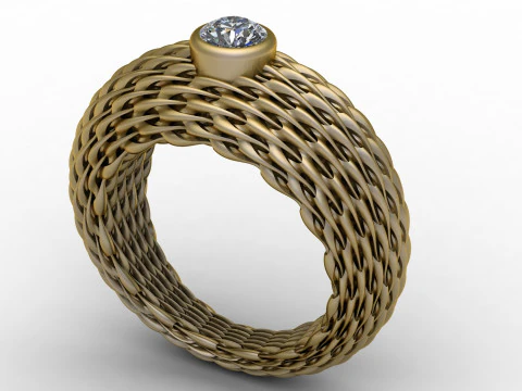 FACHION GOLD RING PENDANT 3D PRINTABLE MODEL 3D Print Model