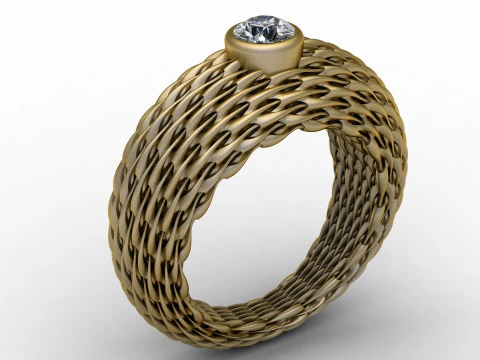 FACHION GOLD RING PENDANT 3D PRINTABLE MODEL 3D Print Model