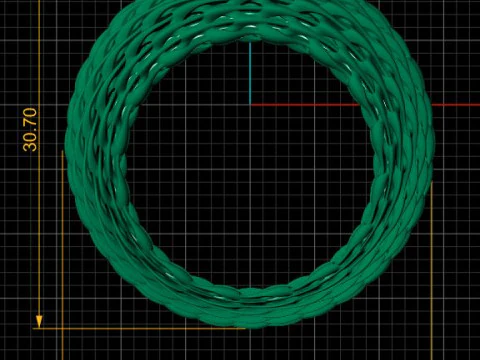 FACHION GOLD RING PENDANT 3D PRINTABLE MODEL 3D Print Model