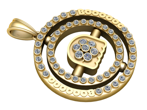 GOLD PLATTED PENDANT 3D PRINTABLE MODEL 3D Print Model