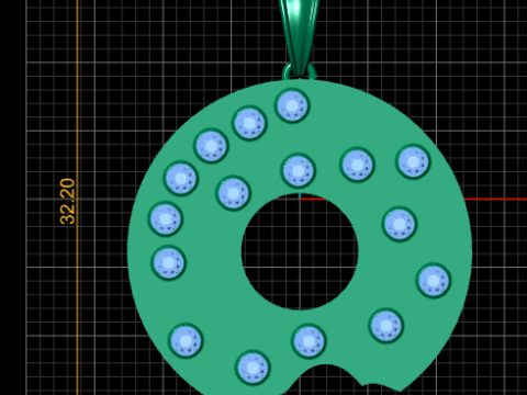 DIAMOND PENDANT NECKLACE PENDANT 3D PRINTABLE MODEL 3D-printmodel